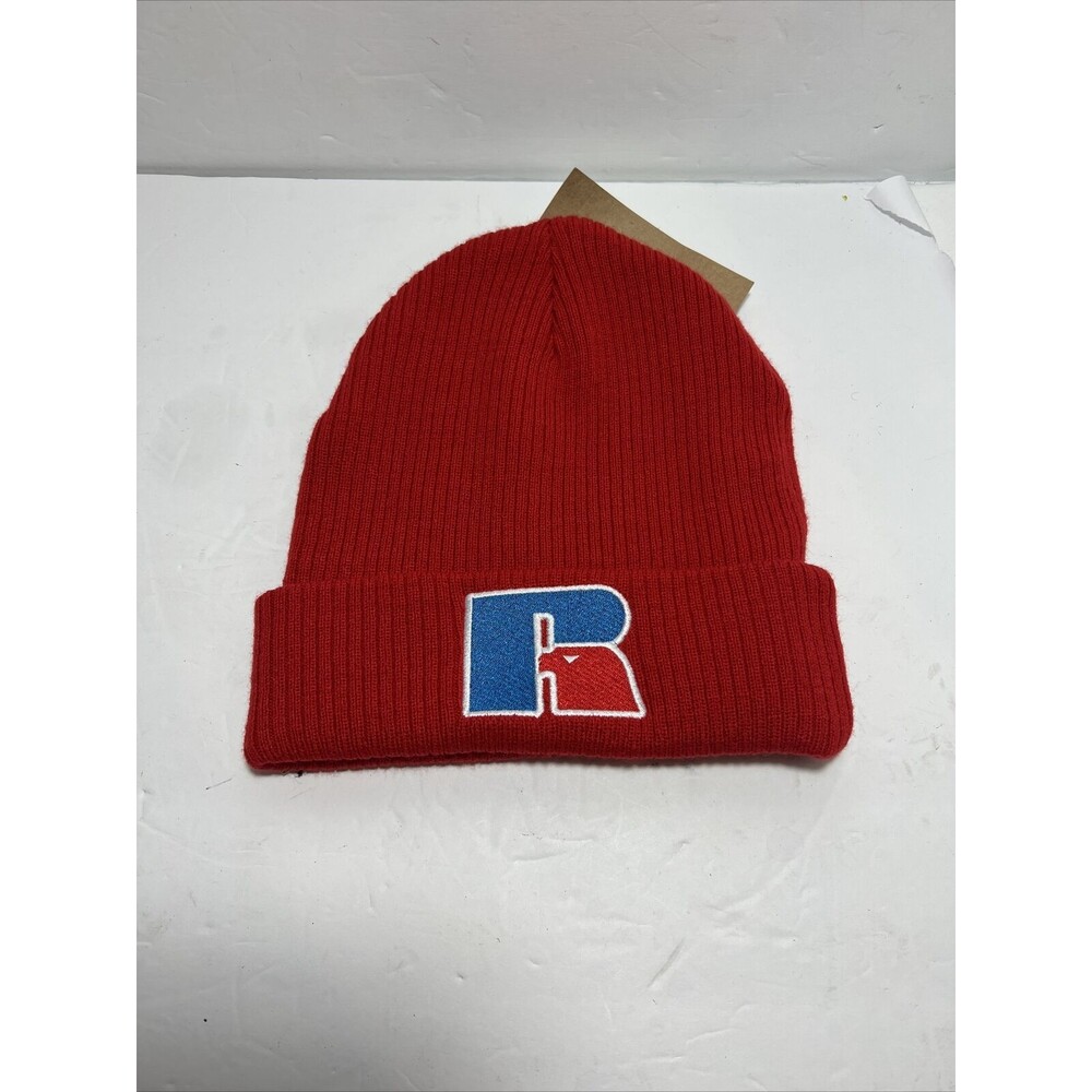Russell Athletic RED Winter Beanie Hat One Size Fits All NWT